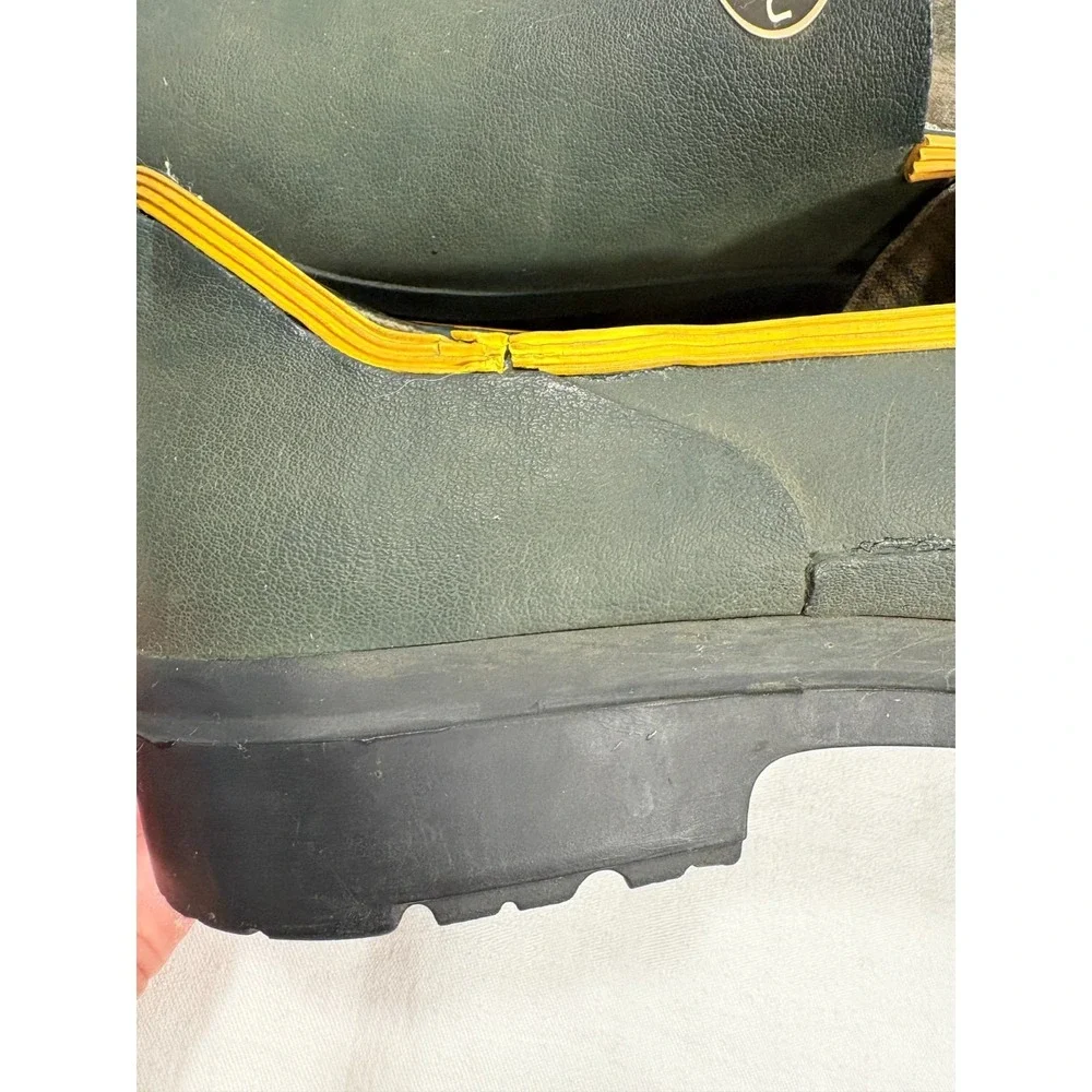 Vtg Le Chameau Mens‎ Gardening Shoes Loafers Slip On Green Round Toe sz 43 US 10